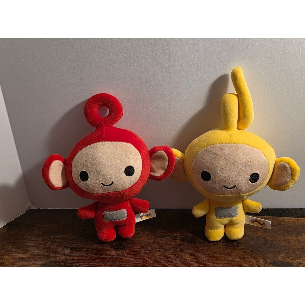 Laa-Laa Yellow Teletubbies Toy Factory Plush & Po Red Smooshimals